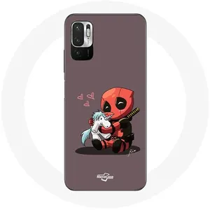 Coque pour Xiaomi Redmi Note 10 5G DeadPool unicorn licorne Maniacase pas cher