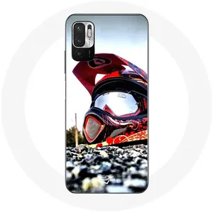 Coque pour Xiaomi Poco M3 Pro Casque MotoCross Maniacase