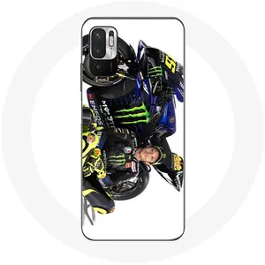 Coque pour Xiaomi Redmi Note 10T 5G Valentino Rossi Pilote de vitesse fond blanc Maniacase pas cher