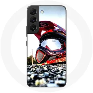 Coque pour Samsung Galaxy S21 FE Casque MotoCross Maniacase pas cher