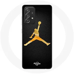 Coque pour Samsung Galaxy A52 Air Michael Jordan Logo Jaune Maniacase pas cher