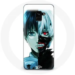 Coque pour Samsung Galaxy A8 Plus Tokyo Ghoul Visage Moitié Maniacase pas cher