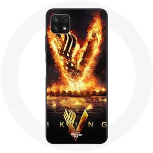 Coque pour Samsung Galaxy A22 5G Vikings Série Saison 6 logo V Epée de...
