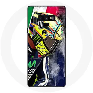 Coque pour Samsung Galaxy Note 9 Valentino Rossi Pilote de vitesse champion Maniacase pas cher