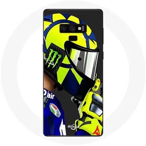 MANIACASE Coque pour Samsung Galaxy Note 9 Valentino Rossi Pilote de vitesse cha... pas cher
