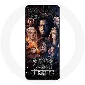 Coque pour Samsung Galaxy A22 5G Game of Thrones Saison 8 Le Trône de Fer L'affiche de L'équipage Logo Aigle Gris Maniacase pas cher