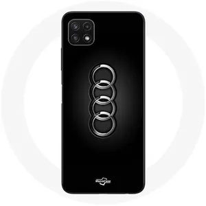 MANIACASE Coque pour Samsung Galaxy A22 5G Audi Logo cache moyeu fond noir Mania... pas cher