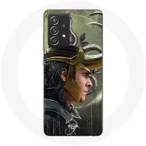 Coque pour Samsung Galaxy A52 Loki Thor Ragnarok avec Casque Fanart Saison 1 Maniacase pas cher