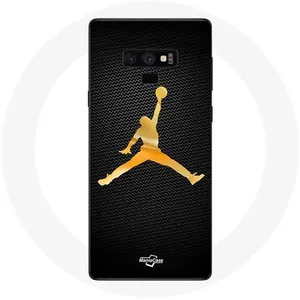Coque pour Samsung Galaxy Note 9 Air Michael Jordan Logo Jaune Maniacase pas cher