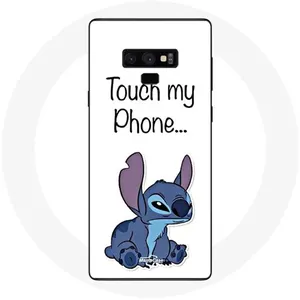 MANIACASE Coque pour Samsung Galaxy Note 9 Lilo et Stitch mignon Fond blanc pas cher