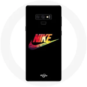 Coque pour Samsung Galaxy Note 9 Nike Logo Couleur fond noir Maniacase