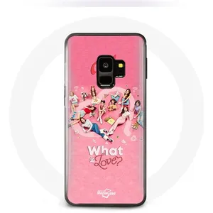 Coque pour Samsung Galaxy S9 TWICE Logo Rouge Affiche What Is Love Man... pas cher