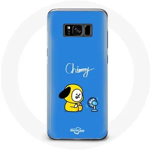 Coque pour Samsung Galaxy S8 Plus Bangtan BTS BT21 Chimmy Jimin Fond Bleu Maniacase pas cher
