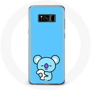 Coque pour Samsung Galaxy S8 Plus Bangtan BTS BT21 Koya RM Fond Bleu Maniacase pas cher