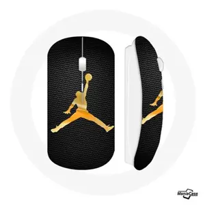 Souris Sans Fil Air michael jordan logo jaune Maniacase pas cher