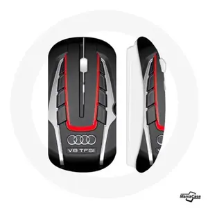 Souris Sans Fil Audi S8 Logo rouge Maniacase pas cher