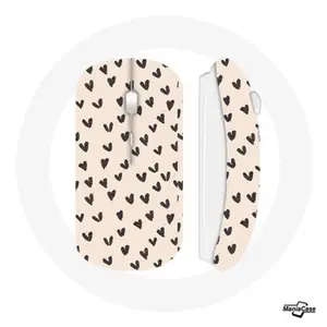 Souris Sans Fil Fond de texture abstraite coeurs noirs Maniacase pas cher