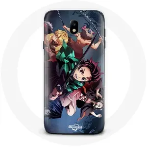 Coque pour Samsung Galaxy J3 2017 Tanjiro Nezuko et Inosuke Slayer Kimetsu no Yaiba Manga Maniacase pas cher