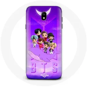Coque pour Samsung Galaxy J3 2017 BTS TinyTAN Animation Affiche RM Jin Suga J-Hope Jimin Jungkook Et V Zero O’Clock Maniacase pas cher
