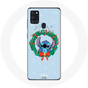 Comparateur de prix : Coque pour Samsung Galaxy A21s Stitch neige joyeux Noël bleu Maniacase