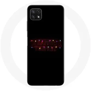 Coque pour Samsung Galaxy A22 5G Stranger Things Affiche Logo Joyeux noël Maniacase pas cher