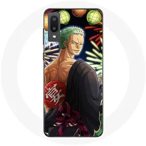 Coque pour Samsung Galaxy A02 One Piece Joyeux noël Zoro Anime Manga Maniacase pas cher