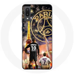 Coque pour Samsung Galaxy A02 PSG Neymar et Mbappé Joyeux noël Maniaca... pas cher