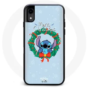 Coque pour Iphone XR Stitch neige joyeux Noël bleu Maniacase pas cher