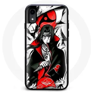 Coque pour Iphone XR Itachi Uchiwa Naruto Anime Teaser Maniacase pas cher