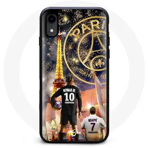 Coque pour Iphone XS Max PSG Neymar et Mbappé Joyeux noël Maniacase pas cher