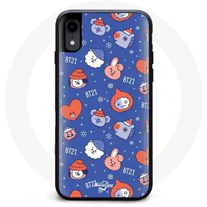 Coque pour Iphone X BTS Bangtan Sonyeondan BT21 Noël 2023 Maniacase pas cher