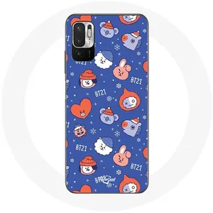 Coque pour Xiaomi Redmi Note 10T 5G BTS Bangtan Sonyeondan BT21 Noël 2023 Maniacase pas cher