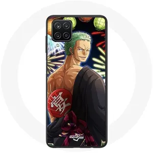 Coque pour Samsung Galaxy A22 4G One Piece Joyeux noël Zoro Anime Manga Maniacase pas cher