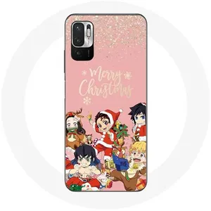 Coque pour Xiaomi Poco M3 Pro Demon slayer merry christmas affiche Anime Manga Maniacase pas cher