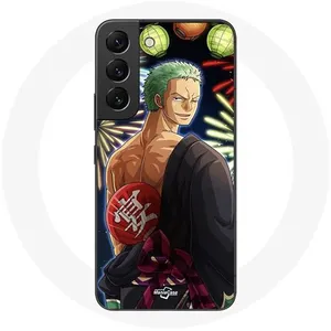 MANIACASE Coque pour Samsung Galaxy S22 One Piece Joyeux noël Zoro Anime Manga M... pas cher
