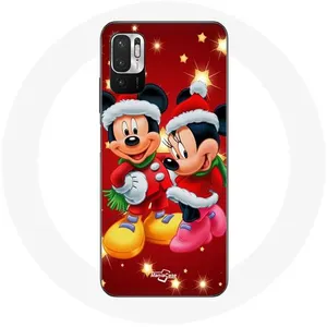 Coque pour Xiaomi Poco M3 Pro Mickey Mouse et Minnie Mouse le jour de Noël Maniacase pas cher