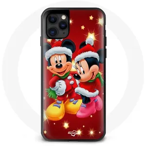 Comparateur de prix : Coque pour Iphone 13 Mini Mickey Mouse et Minnie Mouse le jour de Noël...