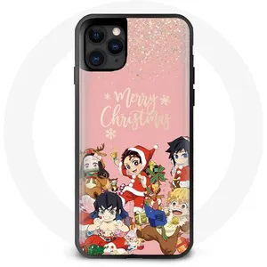 Coque pour Iphone 11 Pro Max Demon slayer merry christmas affiche Anime Manga Maniacase pas cher