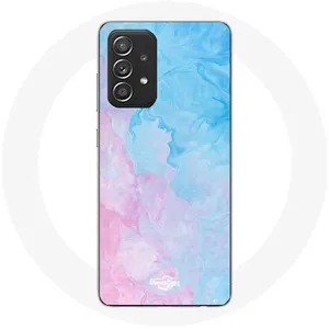 Coque pour Samsung Galaxy A33 5G Fond bleu rose Maniacase pas cher