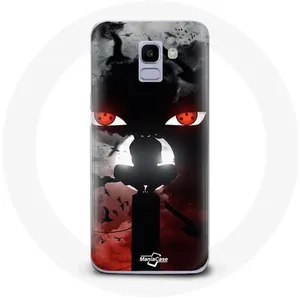 Coque pour Samsung Galaxy A8 2018 Itachi Uchiwa Naruto Anime art Maniacase pas cher