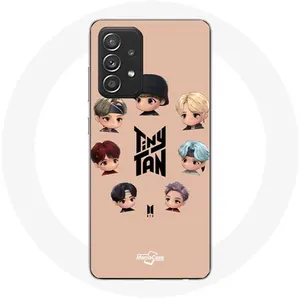 Coque pour Samsung Galaxy A52 BTS TinyTAN Animation Affiche RM Jin Suga J-Hope Jimin V Et Jungkook Maniacase pas cher