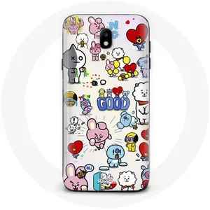 Coque pour Samsung Galaxy S5 BTS Bangtan Sonyeondan BT21 Van Tata Chimmy Cooky Rj Koya Mang Et Shooky Maniacase pas cher
