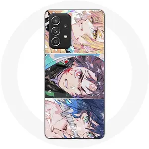 Coque pour Samsung Galaxy A33 5G Tanjiro Inosuke et Zenitsu Demon Slayer Kimetsu no Yaiba Manga Maniacase pas cher
