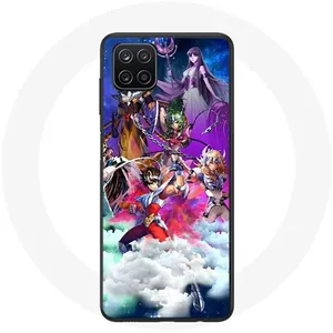 MANIACASE Coque pour Samsung Galaxy A12 Les Chevaliers du Zodiaque Anime Culte S... pas cher