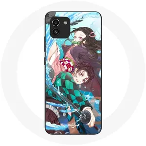 Coque pour Samsung Galaxy A03 Tanjiro et Nezuko Demon Slayer Kimetsu no Yaiba Anime Maniacase pas cher