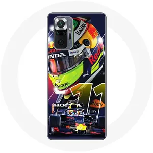 Coque pour Xiaomi Redmi Note 10 Pro Formule 1 Sergio Pérez Pilote automobile F1 Maniacase pas cher