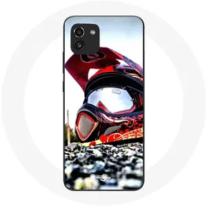Coque pour Samsung Galaxy A03 Casque MotoCross Maniacase pas cher