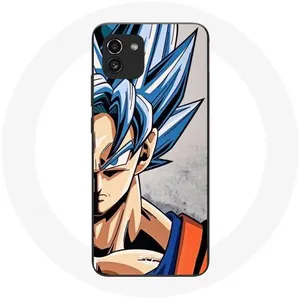 Coque pour Samsung Galaxy A03 Anime Dragon Ball Goku Cheveux bleu Maniacase pas cher