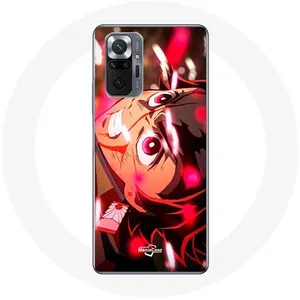 Coque pour Xiaomi Redmi Note 10 Pro Tanjiro Demon Slayer Kimetsu no Yaiba en colère Maniacase