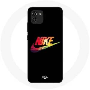 Coque pour Samsung Galaxy A03 Nike Logo Couleur fond noir Maniacase pas cher